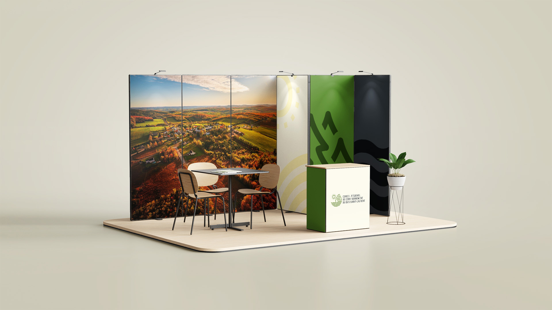 Conseil régional de l'environnement du Bas-Saint-Laurent - Kiosque d'exposition