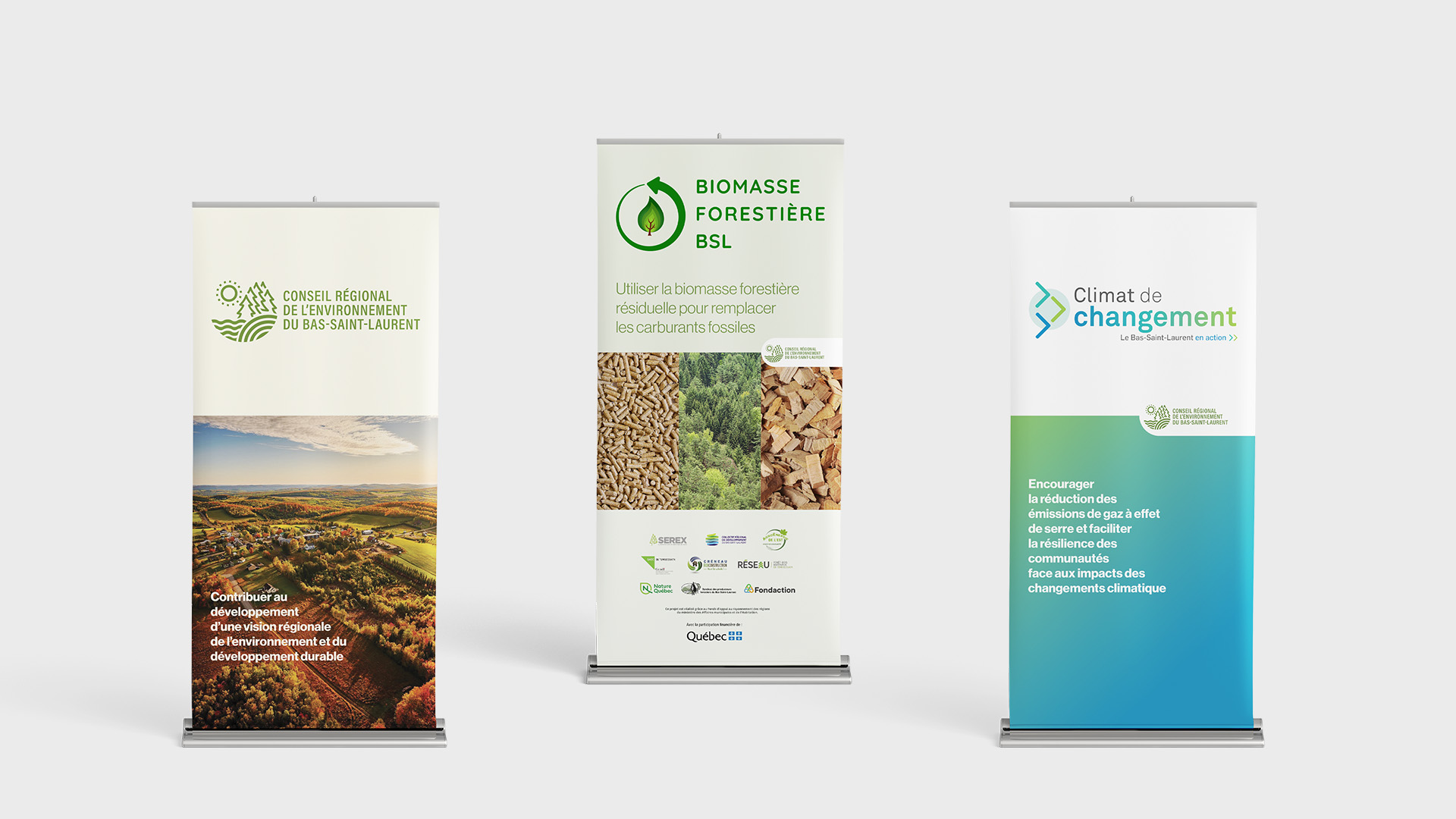 Corporation d'aménagement des espaces verts de Rimouski - Bannières déroulantes