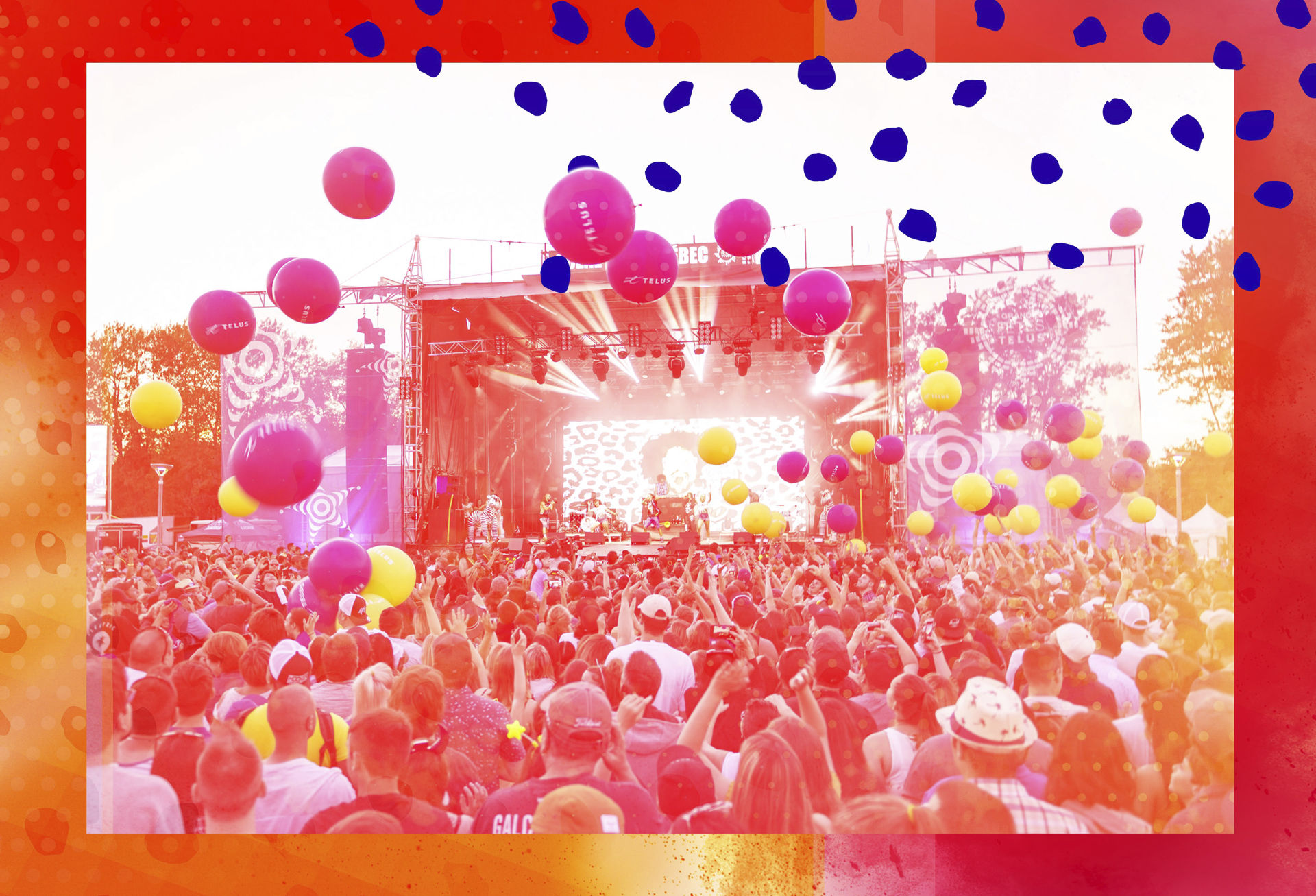 Les Grandes fêtes TELUS - Planche photographique et chromatique 