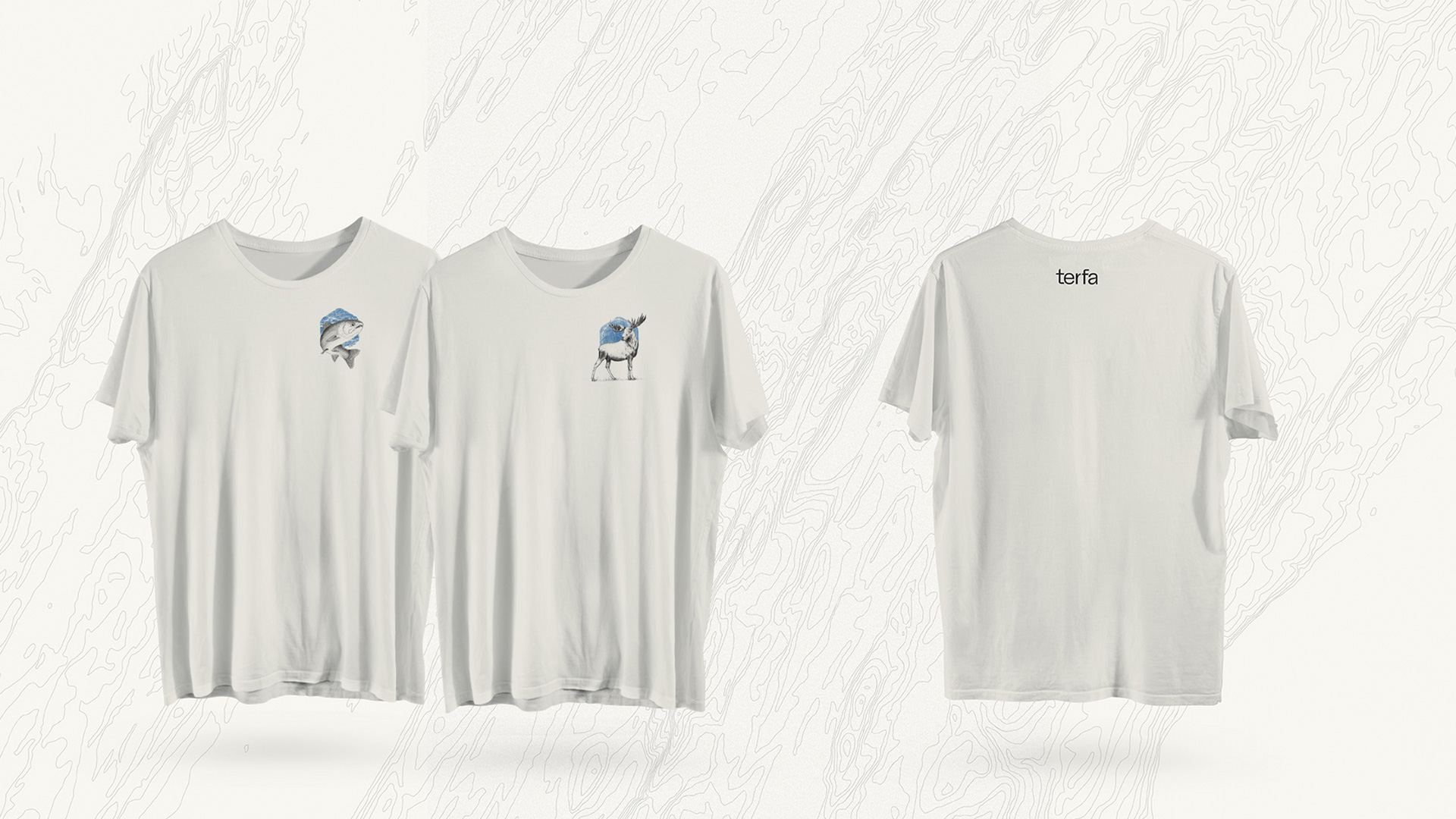 Terfa - identité de marque - t-shirts